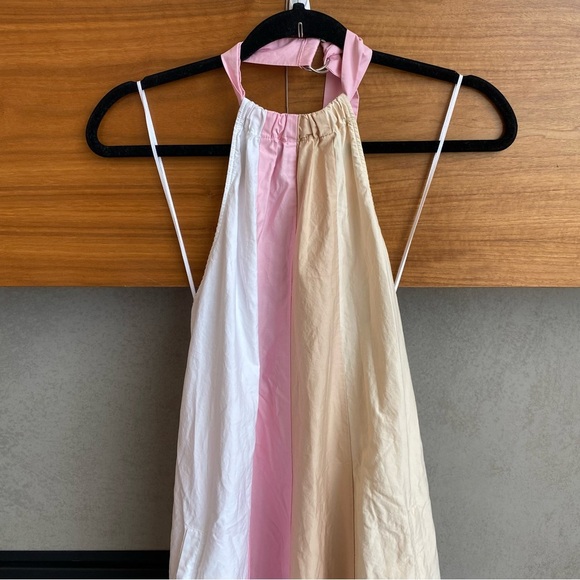 TIBI Colorblock Trapeze Poplin Midi Dress, Size XS - Picture 10 of 12